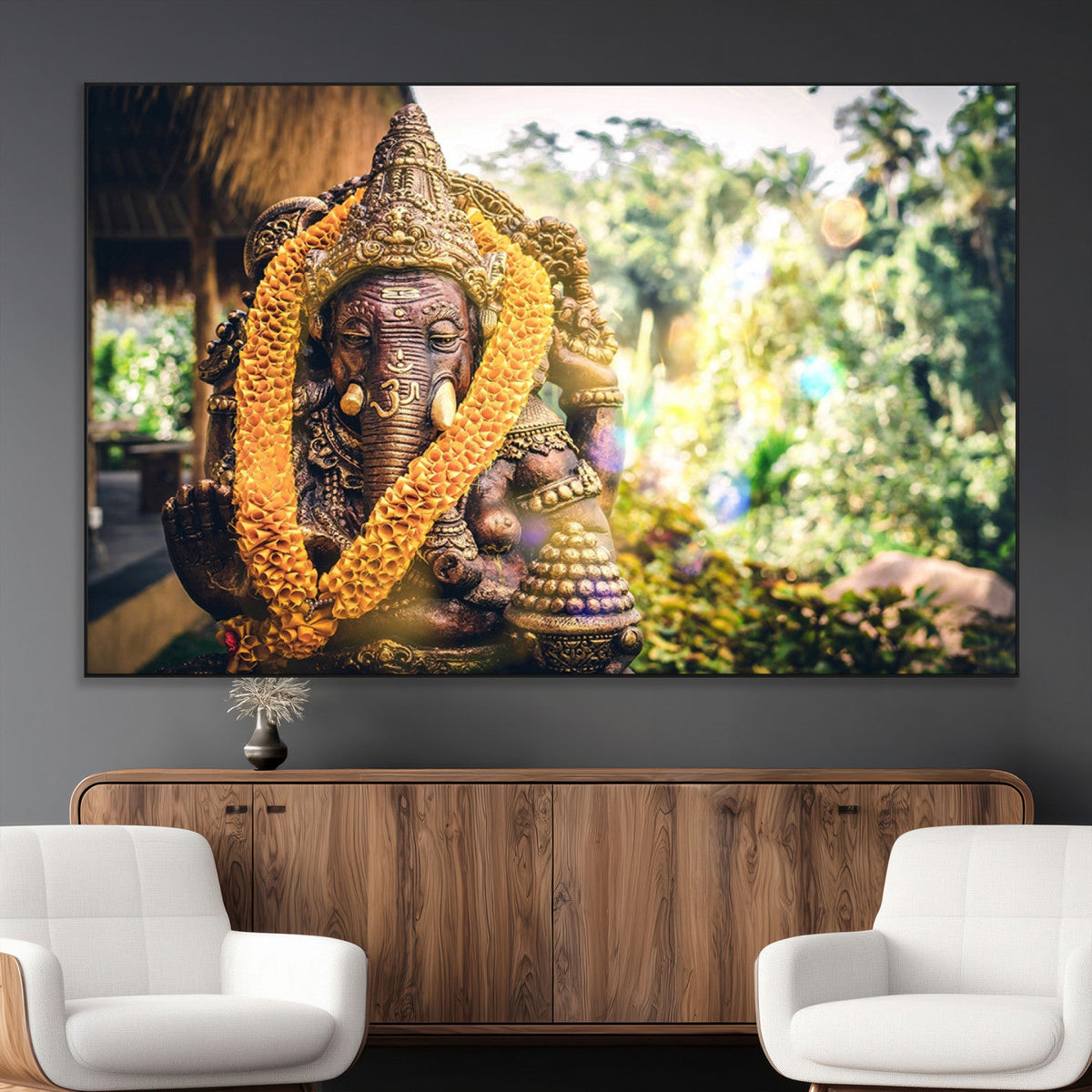 Hinduism Statue Wall Art Canvas Print