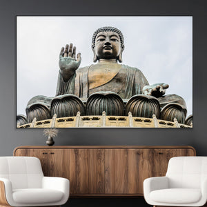 Buddha Statue Wall Art Canvas Print