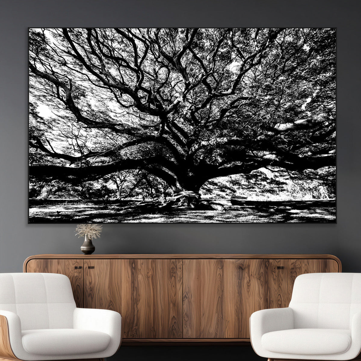Mighty Angel Oak Wall Art | Angel Oak Tree Art Print