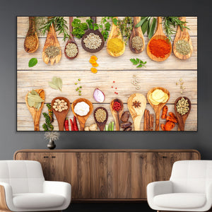 Kitchen Spice on the Table Wall Art, Kitchen Spice Wall Art