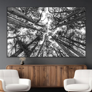 Trees Contemporary Art Canvas Print