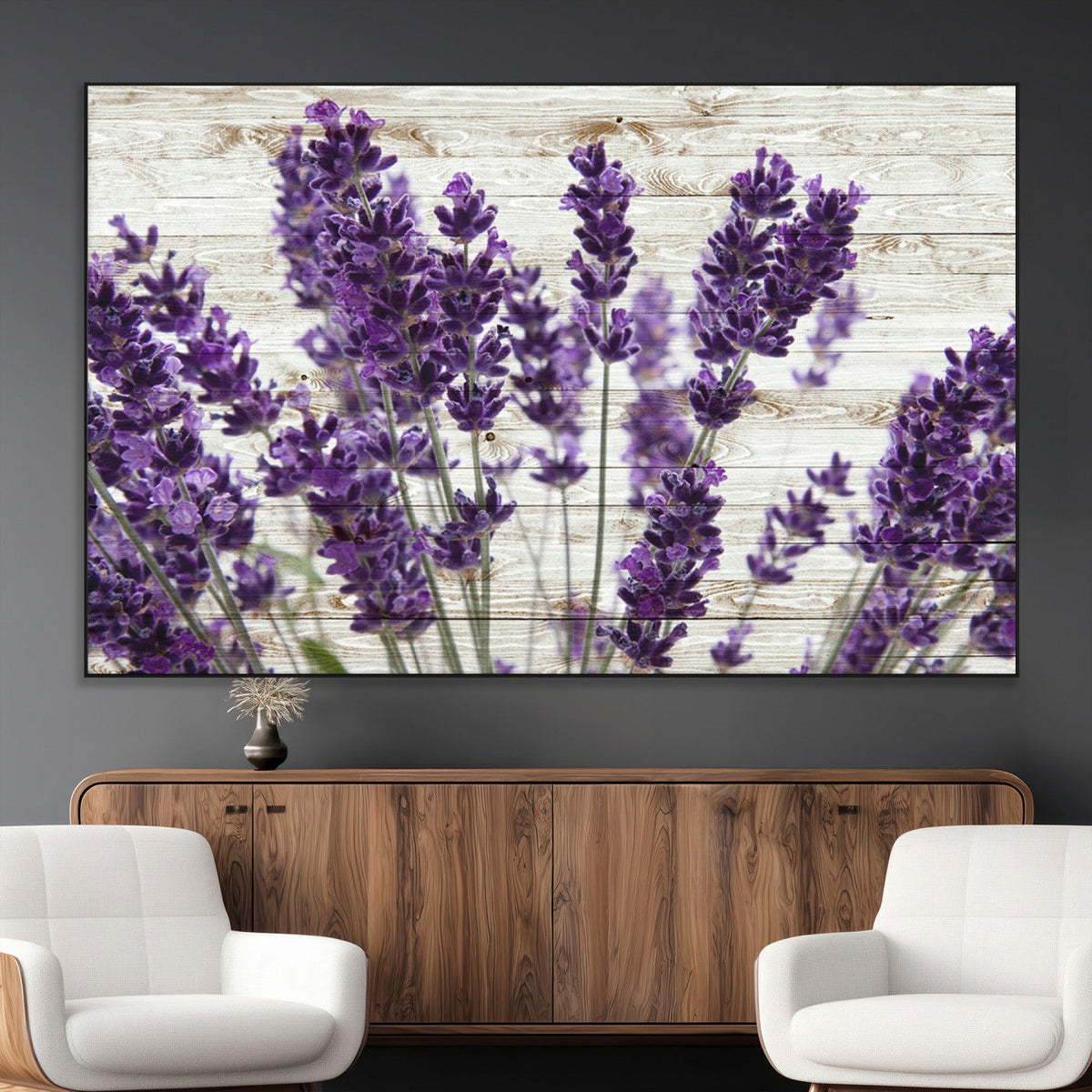 Lavender Herb Wall Art Canvas Print