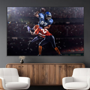 American Football Wall Art Canvas Print, Stadium Sport Wall