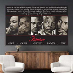 Thinkers of Wall Art Canvas Print - Inspirational Wall Art