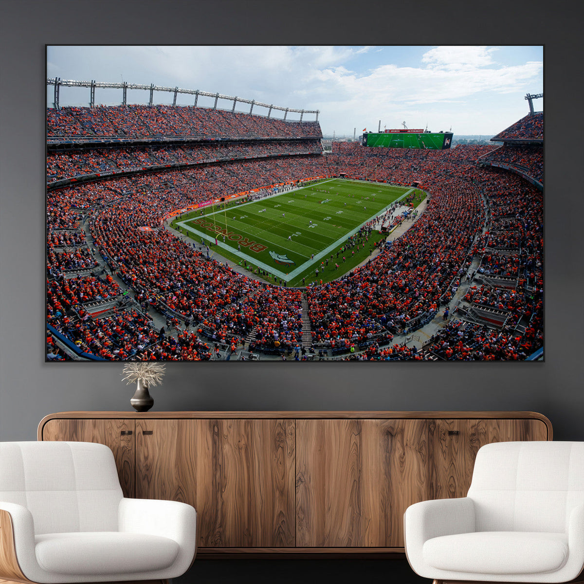Denver Broncos Football Team Print - Empower Field Mile High