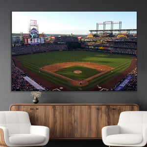 Colorado Rockies Coors Field Wall Art Canvas Print - MLB