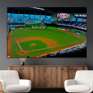 Miami Marlins Baseball Team Print - Miami LoanDepot Park