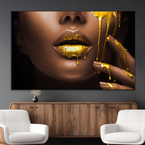 African American Art Black Woman Canvas Print, African Wall