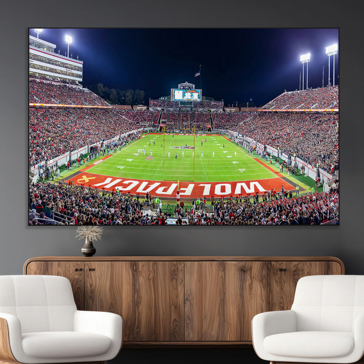 NC State Wolfpack Canvas Print - Raleigh Carter-Finley