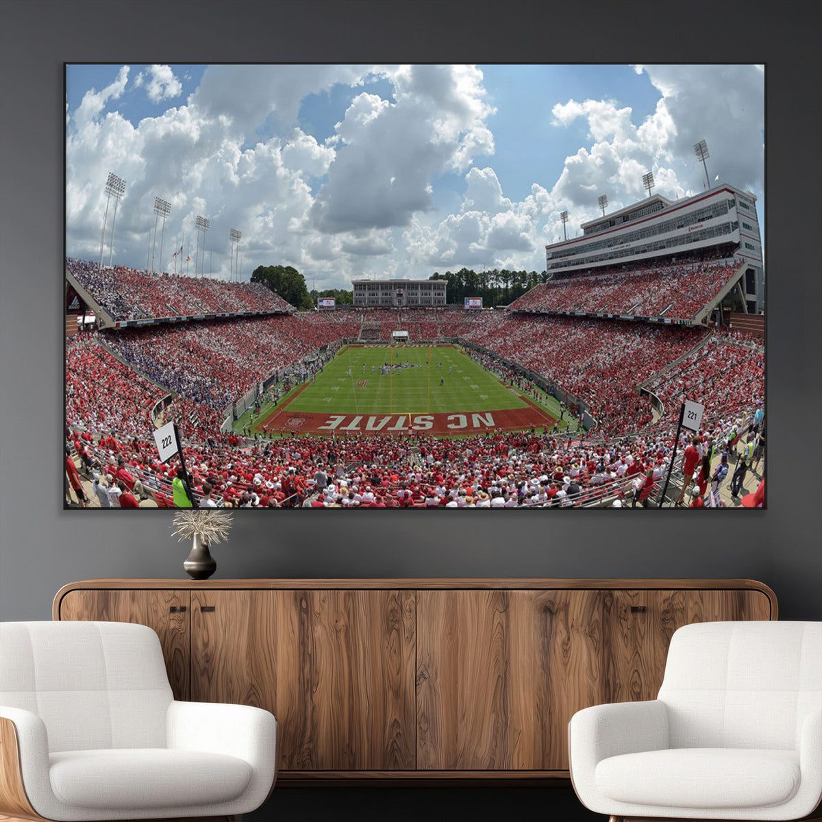 NC State Wolfpack Football Team Print Canvas- Raleigh
