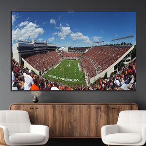 Virginia Tech Hokies Football Team Print - Blacksburg Lane