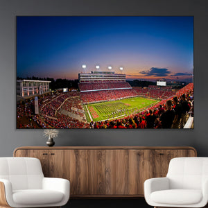 Wolfpack Football Team Wall Art Print - Raleigh