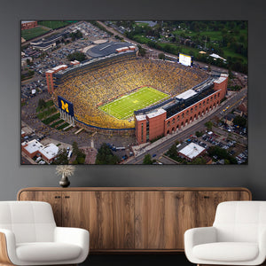 University of Michigan Wolverines Football Team Print - Ann