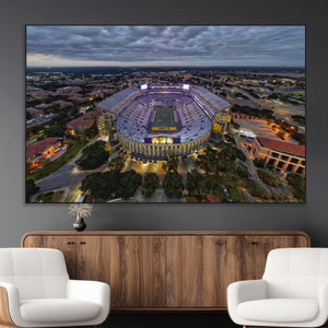 The Louisiana State University Tigers Football Team Print -