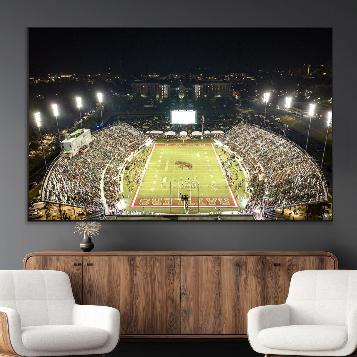 Florida A&M Rattlers Football Team Print - Tallahassee Bragg