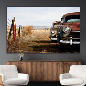 Classic Cars Vintage Wall Art Canvas Print