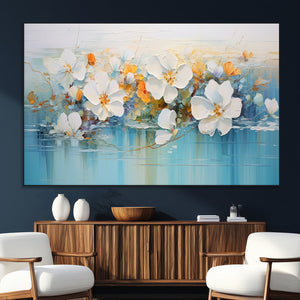 Abstract Flower Wall Art Canvas Print