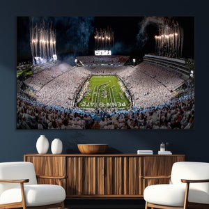 Penn Stadium Football Wall Art Canvas Print, Pennsylvania