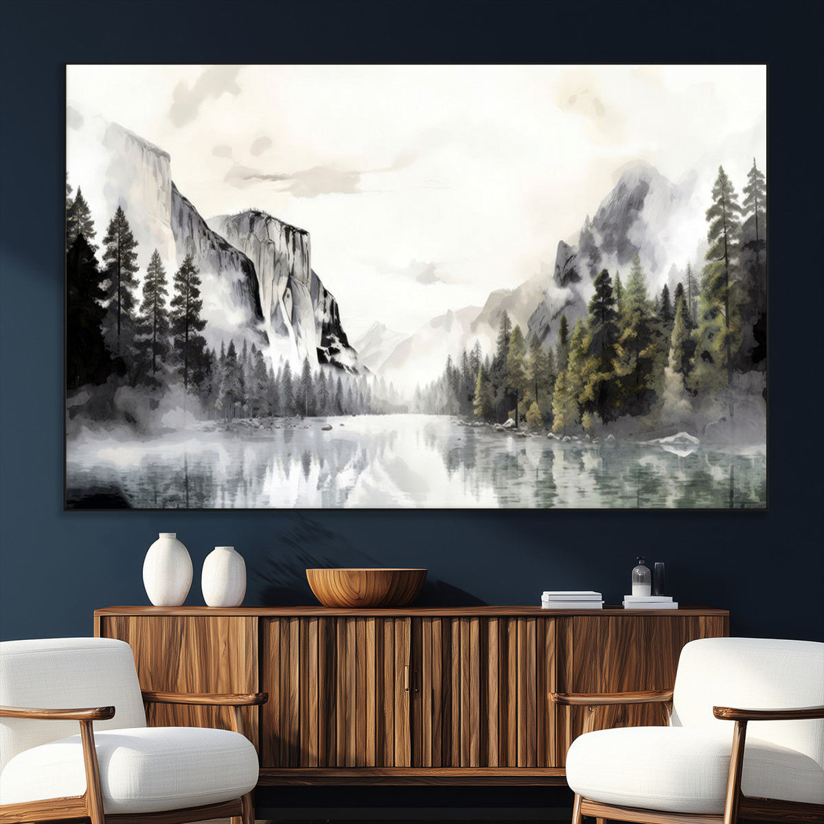Yosemite Valley Wall Art Canvas Print – Framed and Ready to