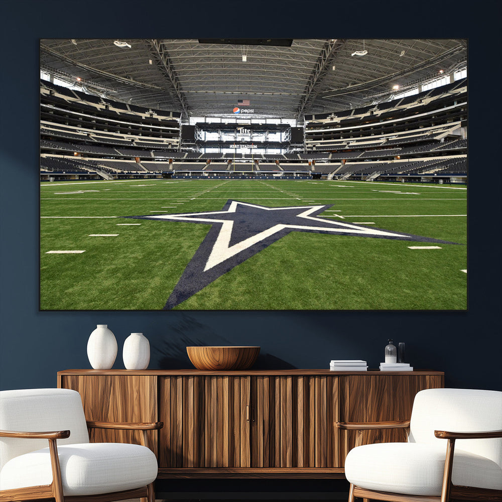 Dallas Cowboys Football Team Print - Arlington AT&T Stadium