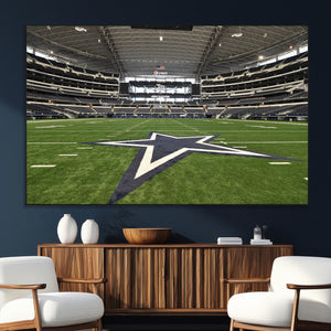 Dallas Cowboys Football Team Print - Arlington AT&T Stadium