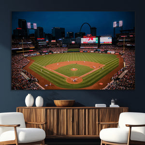 St. Louis Cardinals Baseball Team Print - Busch Stadium Wall
