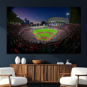 Houston Astros Baseball Print Canvas - Houston Minute Maid