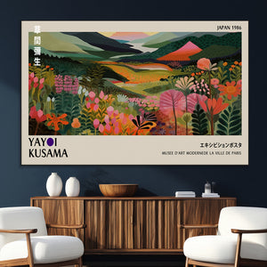 Yayoi Kusama Japan 1986 Wall Art Canvas Print – Vibrant