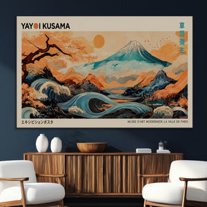 Yayoi Kusama Wall Art Canvas Print – Framed Large Abstract