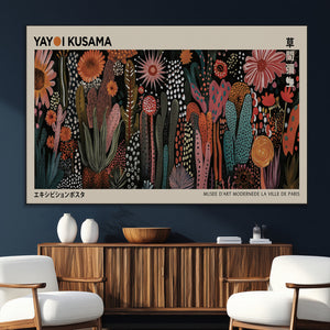 Modern Japanese Wall Art Canvas Print – Framed Abstract