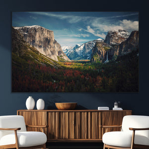 Yosemite National Wall Art Canvas Print – Framed Mountain