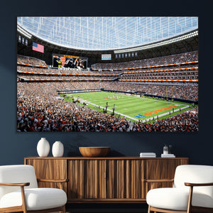 Chicago Bears Soldiers Field Wall Art Canvas Print – Framed