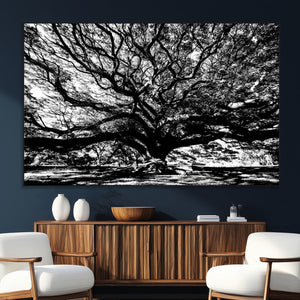 Mighty Angel Oak Wall Art | Angel Oak Tree Art Print