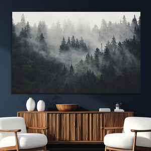 Nature Wall Decor - Serene Triptych Nature Print – Woodland