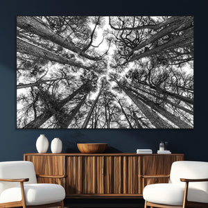 Trees Contemporary Art Canvas Print