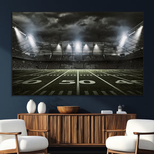 American Football Stadium Wall Art Canvas Print, Stadium