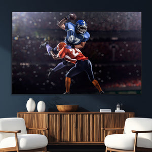 American Football Wall Art Canvas Print, Stadium Sport Wall