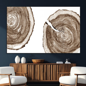 Wood Tree Ring Wall Art Canvas Prints, Tree Rings –