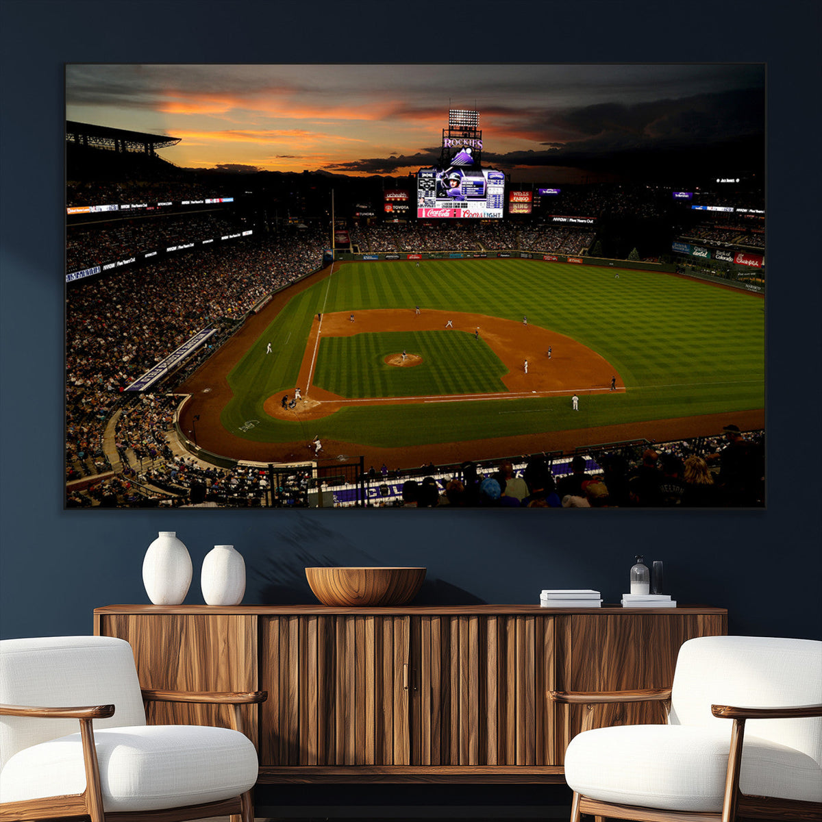 Colorado Rockies Coors Field Wall Art Canvas Print - MLB