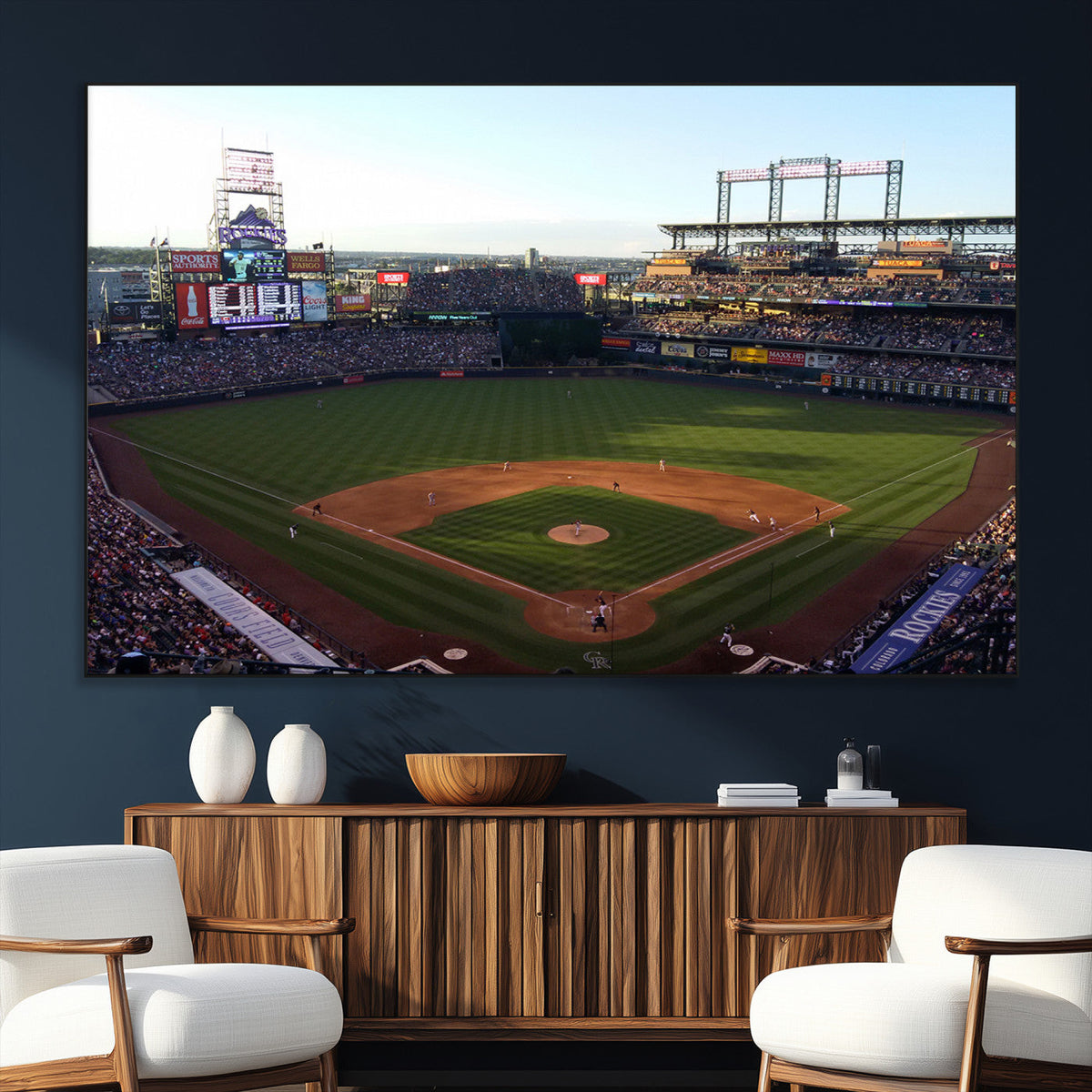 Colorado Rockies Coors Field Wall Art Canvas Print - MLB