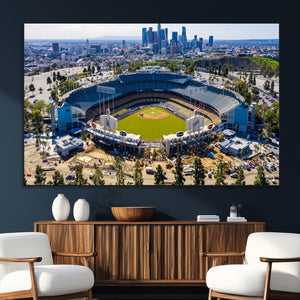 Los Angeles Dodgers Dodger Stadium Wall Art Canvas Print -