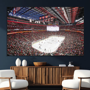 Barton Malow Little Caesars Arena Detroit Wall Art Canvas