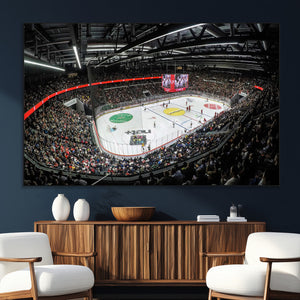 Vaudoise Lausanne Ice Hockey Arena Stadium Wall Art Canvas,