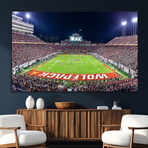 NC State Wolfpack Canvas Print - Raleigh Carter-Finley