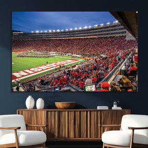 Wisconsin Badgers Football Team Print - Madison Camp Randall