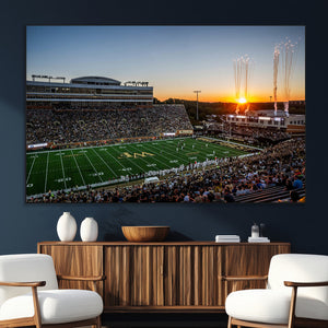 Demon Deacons Football Team Print Canvas- Winston-Salem