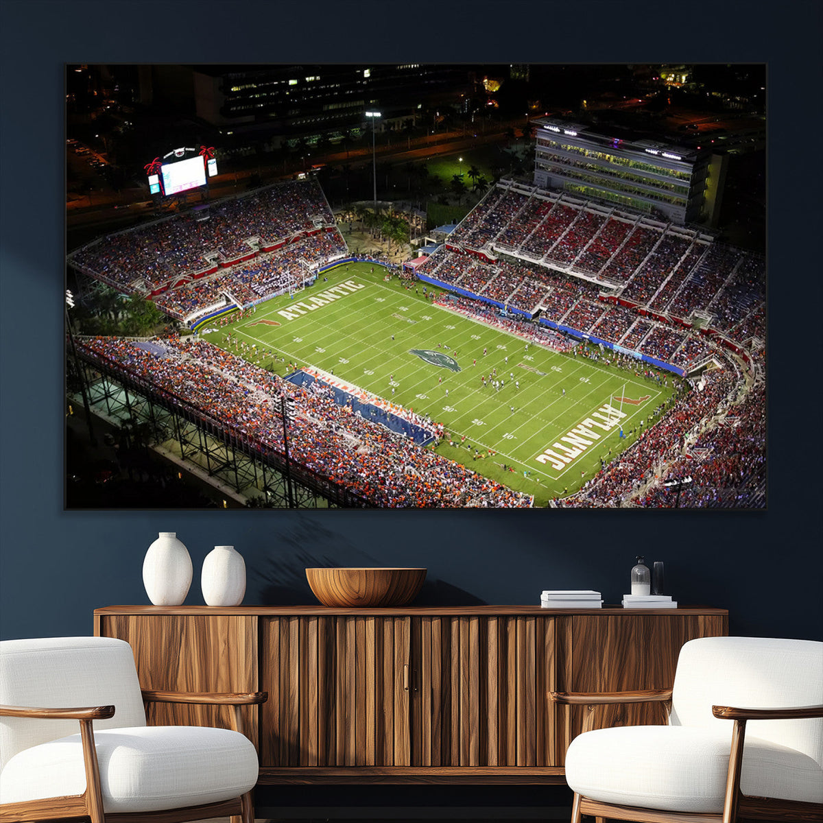 Florida Atlantic University Owls Canvas Print, Football Team