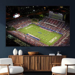 Florida Atlantic University Owls Canvas Print, Football Team