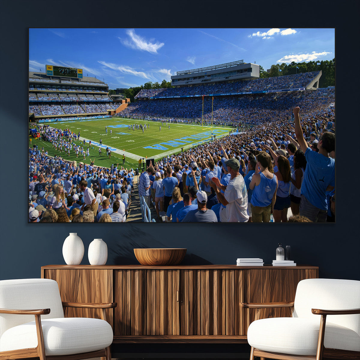 University of North Carolina Tar Heels Team Canvas Print -