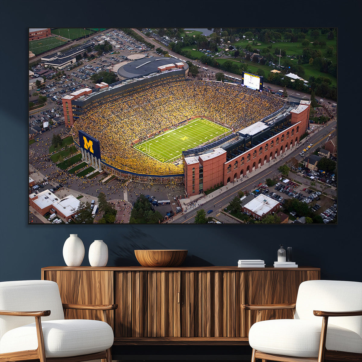 University of Michigan Wolverines Football Team Print - Ann